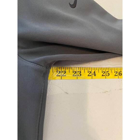 Nike Golf Dri-FIT Shirt Top Long Sleeve Pullover Gray Quarter Zip Medium - Picture 7 of 9